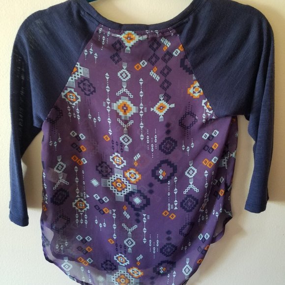 Futuristic Mendala Sheer Top - Picture 2 of 2